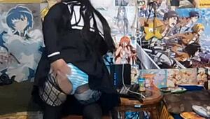 Mexican shemale's chubby body in celebration