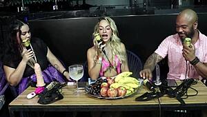 Marilia oliveira strips sensually in the naughty game