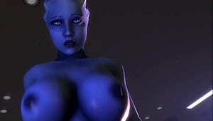 Liara rides cowgirl passionately