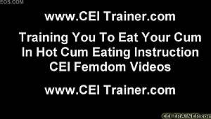 I Cherish Watching Him Obey My Cum Eating Instructions In This POV Femdom Session