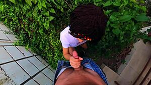 Pov Public Blowjob And Handjob In Park Till Cum Mouth Caught By Staff Oops