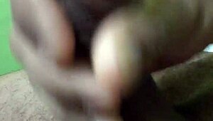 hey, watch this amateur guy stroking his cock solo