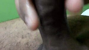 hey, watch this amateur guy stroking his cock solo