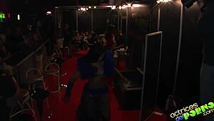 Susy Gala's intense public handjob and blowjob session