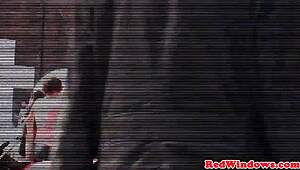 Blonde Amsterdam Slut FACIALIZED After SEX! Pussy Fingering And Doggy Sucking Piercing Action!