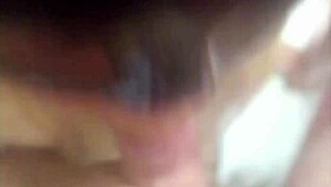 Ebony hotwife swallows cum while masturbating in the shower