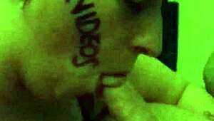 tashanic deepthroats a cock and swallows cum