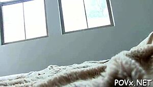 sloppy teen sucks cock passionately