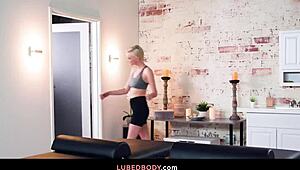 skye blue massages lesbian couple ana foxxx violet starr