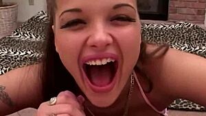 Lanny Barbie Gives Intense Blowjob Leading To Facial Cumshot