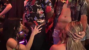 Rough Brazilian Carnaval Party Orgy! MILFs Deepthroat Cocks in Group Banging and Assfucking Anal!