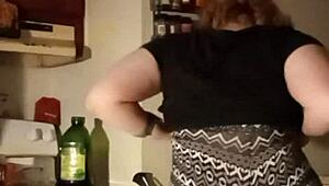 Teasing wedgie with ripped clothes and kinky striptease.