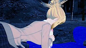 Oh man, I can’t even... Kohaku’s blowjob in this Dr. Stone hentai is insane, she gets fucked hard in Japanese anime style!