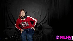 Submissive Jade learns not to pick up strangers online and becomes a good bitch in bondage.