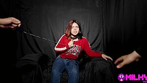 Submissive Jade learns not to pick up strangers online and becomes a good bitch in bondage.