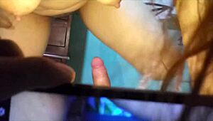 she couldn't hold back even five minutes and filled her huge latina ass with cum in this homemade hardcore creampie