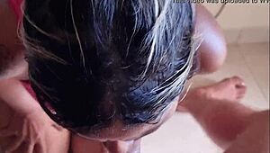 my neighbor challenged me to last 10 minutes with her blowjob skills on my cock