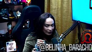 o ruan colocou a lanterna no cuzinho dela e brilhou cu led - belinha baracho podcast completo no red sheer