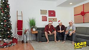 deacon bentley and kurt bareback hunk threesome with muscular bodybuilder