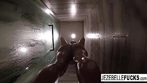 Jezebelle Bond Enjoys Relaxing Shower Time