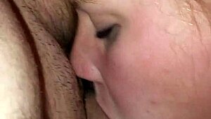 Watch this sexy curvy blonde MILF suck cock? She's eager for blowjob part 2