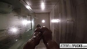 Jezebelle Bond Enjoys Relaxing Shower Time