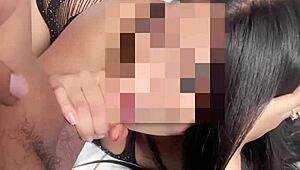 Teen prostitute expertly licks and sucks cock like a pro! 😈