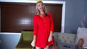 Blonde vicky vette delivers pussy creampie birthday gift