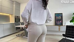 Busty teen bambola edges blowjob to orgasm denial in pov