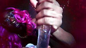 hey, wanna see miss jadence fuck and suck tranny daddy's dick hard?