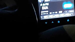 Amateur gay couple fucks in car