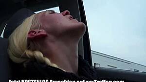 Deutsche Milf Masturbates Wildly in Her Car