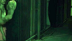 Petite teen dominated in outdoor bondage riding