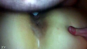 amateur girlfriend bent over in pov doggystyle with european friend