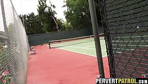 I caught two teen chicks fucking outdoors in hidden pov reality