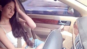 My best friend says, 'suck my dick,' so we stop on the highway for oral service