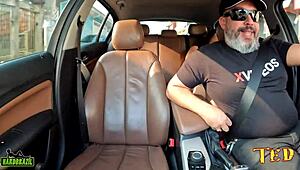 Erica Oliveira Joins Wild Ride and Strips Down in Public