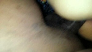 Amateur couple shares an intimate moment together