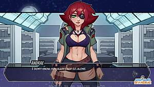 Hey, she's thrilled with that big dildo deep inside her!