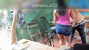 Wow, wet pussy in soaked panties leads to hardcore interracial fucking!