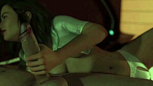 In the animated Waterworld series, a teen character gets her ass penetrated by a massive cock during episode 88.