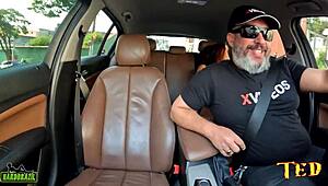 Erica Oliveira Joins Wild Ride and Strips Down in Public