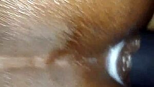 My wife surprises me with a homemade dildo for some amateur pegging fun in our bedroom.