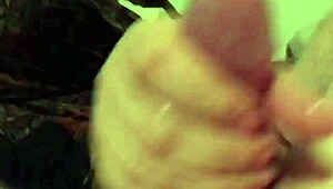 Chubby wife's hairy pussy pov hand-job tease