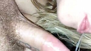 my fat ass bounces while getting dick sucked with gagging 😈