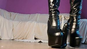 Stepping on your balls with fierce domination