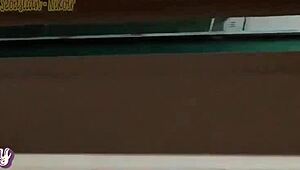 Niece's Relaxing Family Visit with Big White Ass