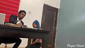 I Slam My Boss Hard in Office to Keep Job