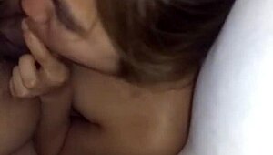 Rica gives a detailed blowjob leading to a facial cumshot on her face