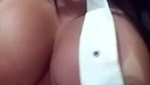 Brazilian Wife Experiences Orgasms From Husband's Cuckold Play With Cum On Tits